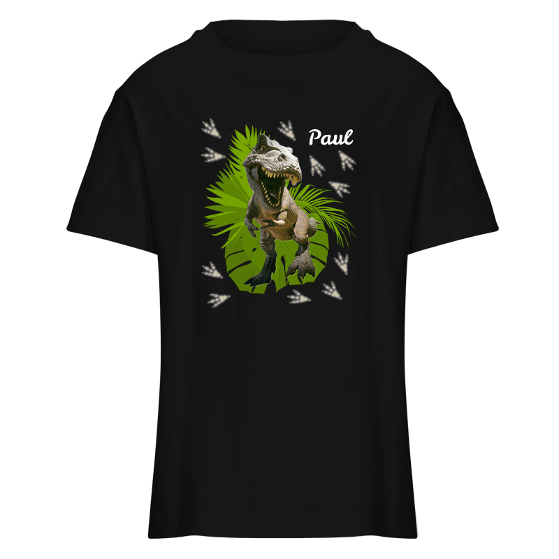 Kinder T-Shirt Tyrannosaurus, deep black - (118-128) von Roth GmbH