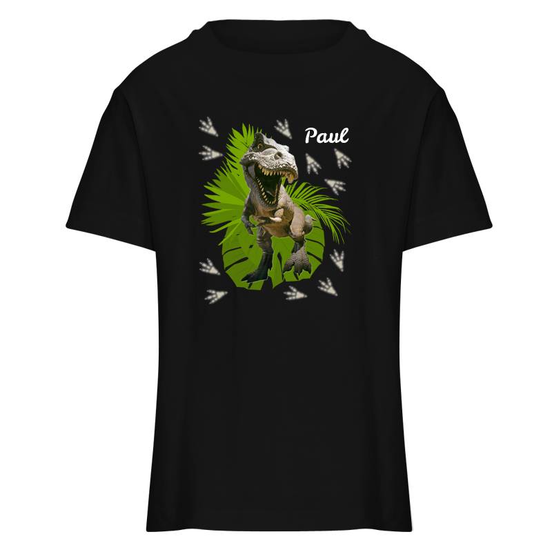 Kinder T-Shirt Tyrannosaurus, deep black - (118-128) von Roth GmbH