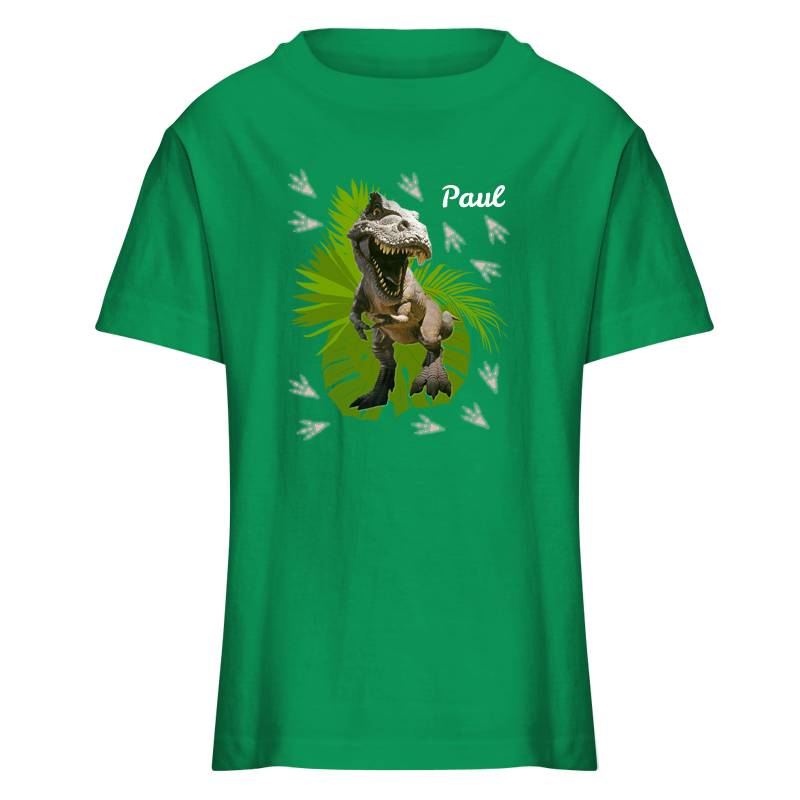 Kinder T-Shirt Tyrannosaurus, kelly green - (118-128) von Roth GmbH