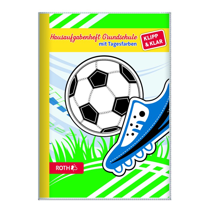Klipp&Klar Hausaufgabenheft Grundschule Fußball 2 von Roth GmbH