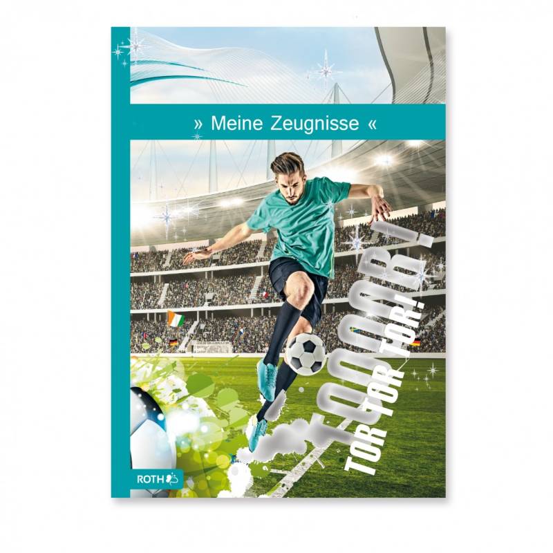 Zeugnismappe Fußballstar mit Folie von Roth GmbH