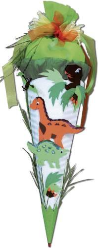 ROTH Dino Dinosaurier Dinos SAURIER SCHULTÜTE ZUCKERTÜTE rund gebastelt 72cm von Roth