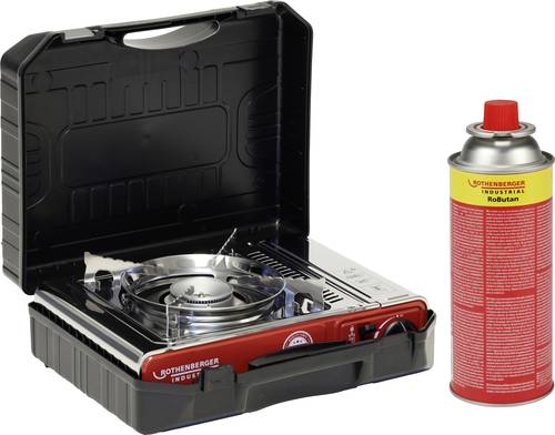 Rothenberger Industrial Gas Camping Kocher Deluxe RS 220 + RoButan 220g Edelstahl von Rothenberger Industrial