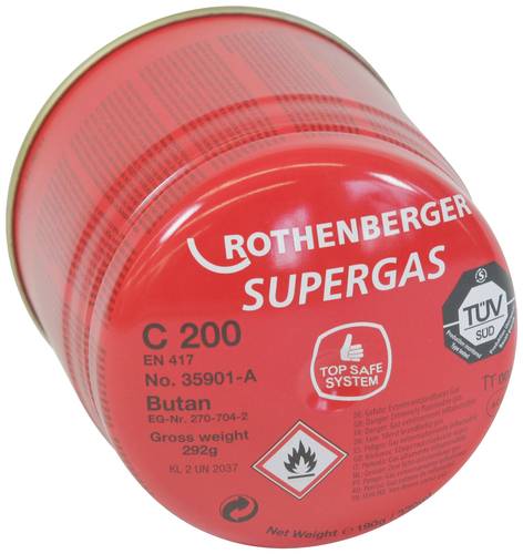 Rothenberger Supergas C200 Gaskartusche 292g 1St. von Rothenberger