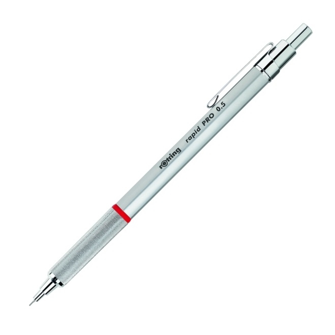 Rotring Druckbleistift rapid Pro 0,5 mm silber von Rotring