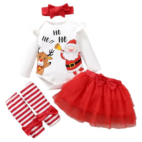 Rouingdd Weihnachtself Kostüm Kinder - Weihnachtskostüm Kinder Christmas Weihnachtsmann Rentier Kostüm Weihnachtskleid Schneemann Elf Nikolaus Kostüm Cosplay Weihnachtself Santa Claus Kostüm von Rouingdd