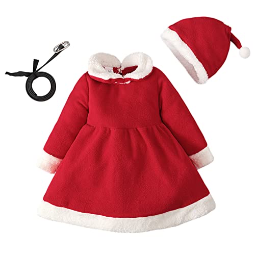 Rouingdd Weihnachtskleid Kinder, Weihnachtself Kostüm Kinder Christmas Cosplay Festlich Santa Claus Kostüm Weihnachtskleid Schneemann Elf Nikolaus Kostüm Weihnachts Weihnachtsanzug Kostüm von Rouingdd