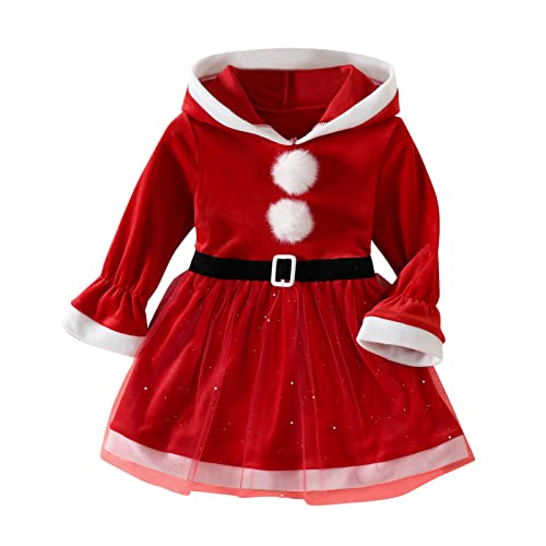 Rouingdd Weihnachtskleid Kinder, Weihnachtself Kostüm Kinder Weihnachtsmann Christmas Party Nikolaus Kostüm Schneemann Weihnachts Weihnachtsanzug Cosplay Santa Claus Kostüm Weihnachtself von Rouingdd