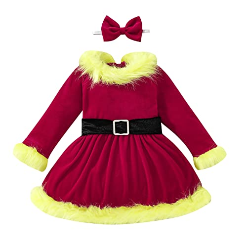 Rouingdd Weihnachtskleid Kinder, Weihnachtself Kostüm Kinder Weihnachtsmann Cosplay Party Kostüm Weihnachtskleid Schneemann Elf Weihnachtself Christmas Nikolaus Kostüm Santa Claus Kostüm von Rouingdd