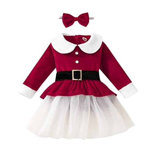 Rouingdd Weihnachtskleid Kinder, Weihnachtskostüm Kinder Weihnachtsmann Elf Rentier Santa Claus Kostüm Nikolaus Kostüm Cosplay Schneemann Kostüm Weihnachts Weihnachtself Weihnachtskleid von Rouingdd