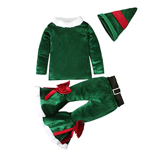 Rouingdd Weihnachtskostüm Kinder, Weihnachtskleid Kinder Elf Cosplay Festlich Nikolaus Kostüm Santa Claus Kostüm Christmas Weihnachtsmann Kostüm Weihnachts Weihnachtskleid Weihnachtself von Rouingdd