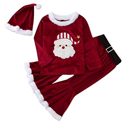 Rouingdd Weihnachtskostüm Kinder, Weihnachtskleid Kinder Weihnachtsmann Cosplay Festlich Weihnachtself Weihnachtskleid Christmas Weihnachts Nikolaus Kostüm Schneemann Kostüm Santa Claus Kostüm von Rouingdd