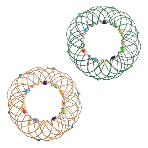 Dekompressions-Deformation, weicher Stahl, magischer Blumenkorb, Ring, Spinnerring, Armspielzeug, Stressabbau, lustiges Stressabbau, für Kinder und Erwachsene, Geschenke für Frauen und Männer (C) von Routinfly