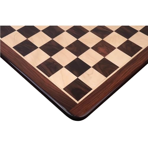 Royal Chess Mall - 25 Zoll großes Schachbrett aus Palisander oder Ahornholz - 65 mm im Quadrat von Royal Chess Mall