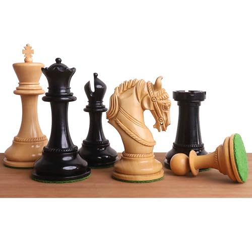 Royal Chess Mall – 4,3" Imperator Luxus-Staunton-Schachspiel – nur Schachfiguren – Ebenholz – dreifach beschwert Royal Chess Mall – 4,3" Imperator Luxus-Staunton-Schachspiel – nur Schachfiguren – Ebenholz – dreifach beschwert von Royal Chess Mall