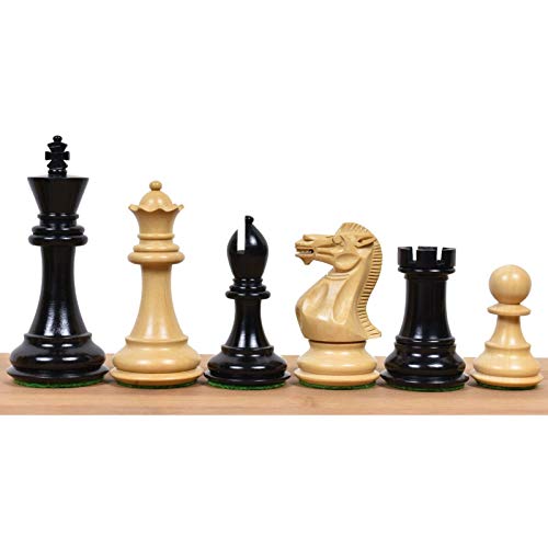 RoyalChessMall-3.9 "Professionelles Staunton Schachfiguren-Set - Ebenholz von Royal Chess Mall