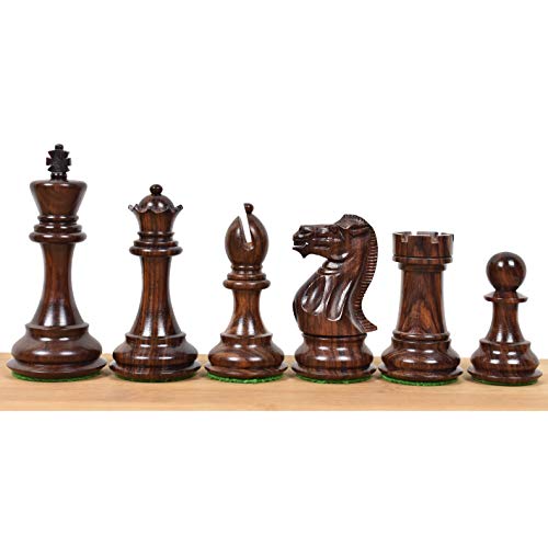 RoyalChessMall -4.1 "Pro Staunton Schachfiguren aus Holz, nur im Set - gewichtet von Royal Chess Mall