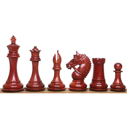 RoyalChessMall- 4.2 "American Staunton Luxus Schachfiguren nur Set-Triple Weighted Budrose Wood von Royal Chess Mall