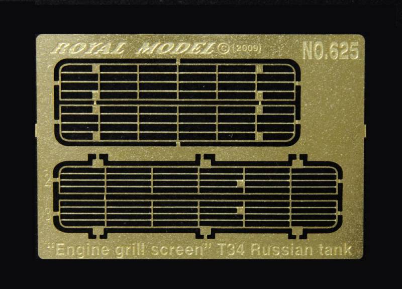 Engine grill screen T34 von Royal Model