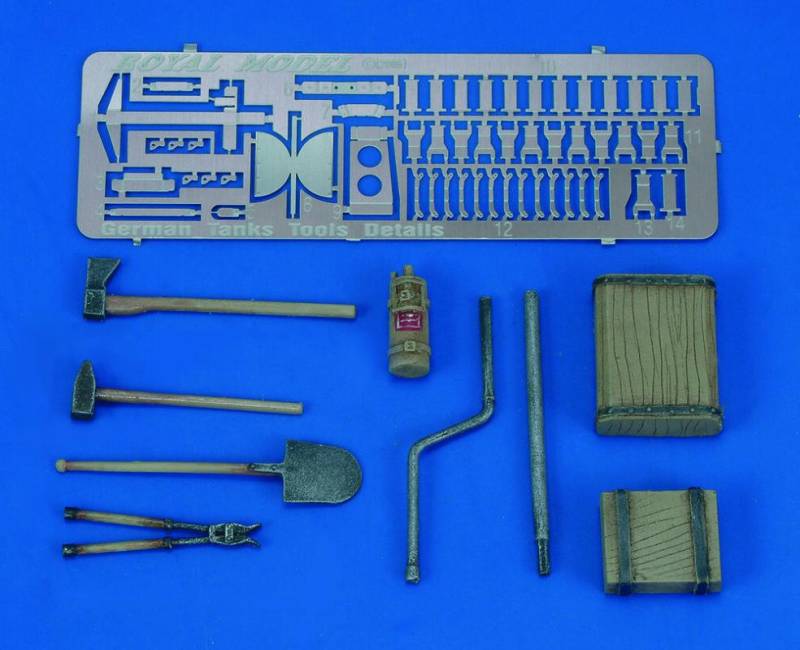 Panther/Jagdpanther Tools & Holders-WWII von Royal Model