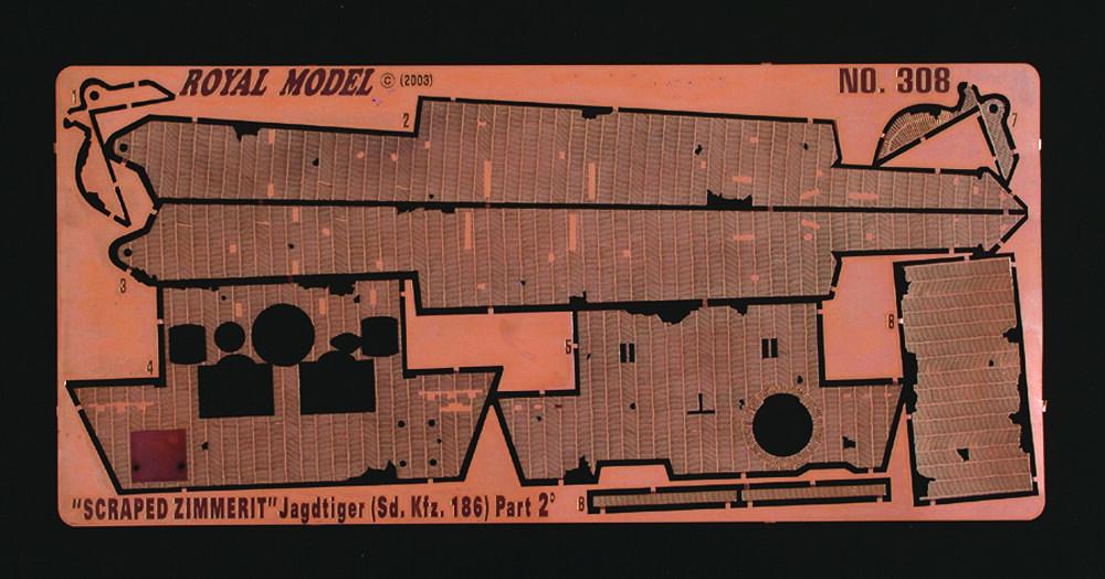 Scraped Zimmerit Jagdtiger Part 2 (for Dragon kit) von Royal Model