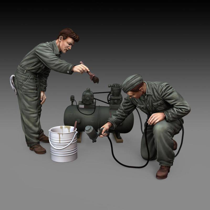 Soldiers painting von Royal Model