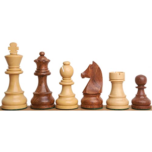 RoyalChessMall -3.9 "Turnier Schachfiguren aus Holz - Goldenes Rosenholz - Extra Queens von Royal Chess Mall