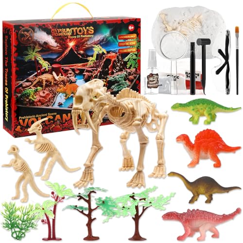 Royouzi Dino Ausgrabungsset für Kinder, Dinosaurier Ausgrabungsset, Spielzeug für Kinder ab 6 7 8 9 10 Jahre Jungen, T-Rex Ausgrabungs-Set Geschenke Junge 7 Jahre von Royouzi