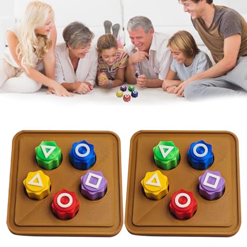 Rppiup 12 Stück Gonggi traditionelles Koreanisches Spielspiel, Gonggi Jack Stone Pebbles Set mit Base, Gonggi Korean Game klassischer Hand-Auge-Koordinationsspaß Koreanisches Traditionelles Spielspiel von Rppiup