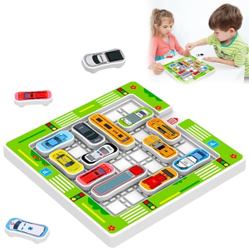 Rush Hour Spiel Junior, Parkspiele mit 22 Autos, Auto Spielzeug Stauspiel Logikspiel mit 750 Levels, Montessori Spielzeug, Denken Logik Puzzle Spiele, Familienspiel Reisespiel für Jungen Mädchen Rush Hour Spiel Junior, Parkspiele mit 22 Autos, Auto Spielzeug Stauspiel Logikspiel mit 750 Levels, Montessori Spielzeug, Denken Logik Puzzle Spiele, Familienspiel Reisespiel für Jungen Mädchen von Rppiup