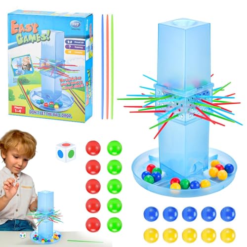 Stick-Pull-Spiel, Perlen und Stäbchen, Feinmotorik, tragbares Design, verbessert die Hand-Augen-Koordination, klein, groß, 1 Set, für Kinder von Rproonay