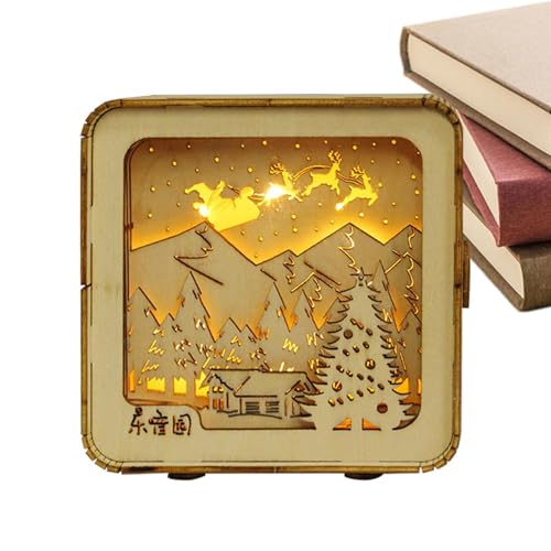 9.4x5x9.4cm Wooden 3D Jigsaw Puzzle, Puzzle Night Light, Educational 3D Puzzle Lamp, Handmade Model Puzzle Kit, Desk Lamp Puzzle Toy, Kids Puzzle Night Lamp for Boys Girls von Rqrdww