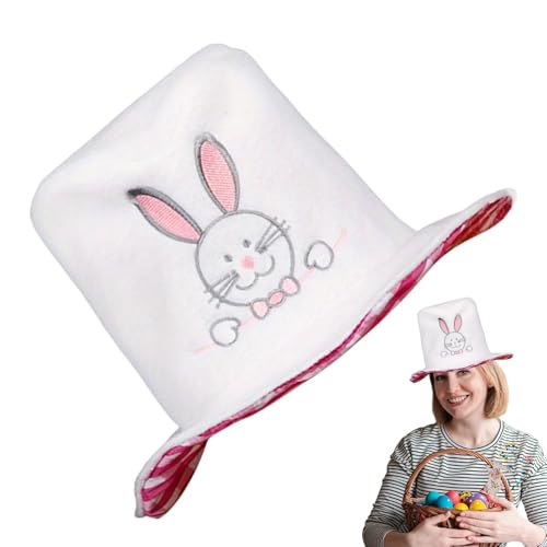 Osterhase Top Hut, Samt Bunny Party Hut, Lustiger Kaninchen Kostüm Hut, Bunny Dress Up Kopfbedeckung, Ostern Party Kostüm Hut, Samt Bunny Cosplay Hut, Urlaub Kaninchen Top Hut, Lustige Ostern Kostüm von Rqrdww