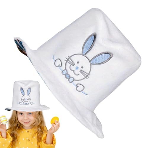 Osterhase Top Hut, Samt Bunny Party Hut, Lustiger Kaninchen Kostüm Hut, Bunny Dress Up Kopfbedeckung, Ostern Party Kostüm Hut, Samt Bunny Cosplay Hut, Urlaub Kaninchen Top Hut, Lustige Ostern Kostüm von Rqrdww