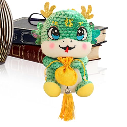 Rqrdww Chinese Snake Plush, 11-Inches Cute Snake, Lunar Year Stuffed Animals, Year of The Snake Plush Toy, Spring Festival Plush Toy, New Year Snake Toy, Decorative Fake Snakes for Spring Festival von Rqrdww