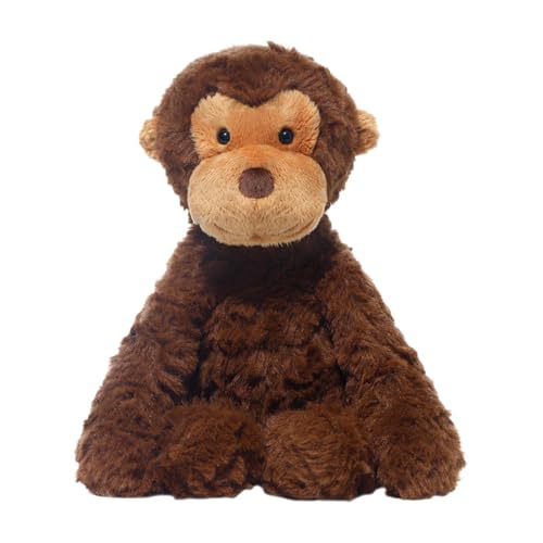 Rqrdww Stuffed Animals Monkey, Soft Plush Monkey, Realistic Sitting Monkey, Plush Monkey Stuffed Toy, Cute Monkey Plush, Kids Stuffed Monkey, 9.84in Monkey Plush, Cuddly Monkey Toy von Rqrdww