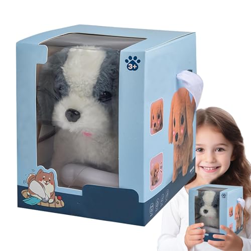 This Interactive Plush Robot Puppy Mimics The Actions of A Real Dog, Including Walking, Barking, and Wagging Its Tail. Its Movements Provide An Engaging Experience for Children von Rqrdww