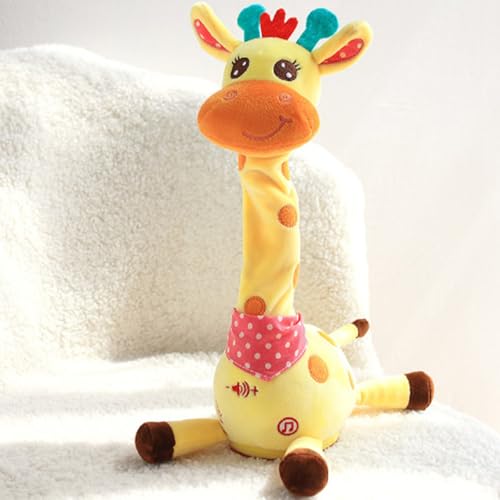 Rrlihjgu 15 * 15 * 32 cm Singende Musikalische Giraffe, Weich Und Lustig, Tanzendes Giraffe -Spielzeug Und Verdrehte, Aufgenommen Und Wiederholt, was Sie Sagen, Geschenke Für Und Mädchen Rrlihjgu 15 * 15 * 32 cm Singende Musikalische Giraffe, Weich Und Lustig, Tanzendes Giraffe -Spielzeug Und Verdrehte, Aufgenommen Und Wiederholt, was Sie Sagen, Geschenke Für Und Mädchen von Rrlihjgu