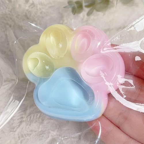 Rrlihjgu 2 Stück Squishy, Cat Paw Squeeze Toy,Cat Paw Squishy Fidget Toys, Katzenpfoten Quetschspielzeug Zum Stressabbau,Stressabbau Fidget Toys, Squishy Zum Stressabbau von Rrlihjgu