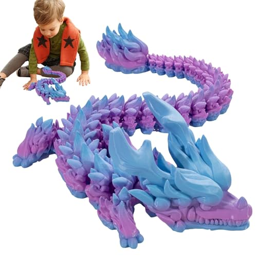 Rrlihjgu 3D Gedruckter Drache Spielzeug Drachen Fidget Spielzeug 3D Gedruckt Voll Gelenkiges 3D-Druckspielzeug Drache Gelenke Drache Spielzeug Drachen Fidget Spielzeug für Kinder Zuhause Gelenke von Rrlihjgu