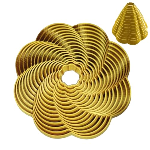 Rrlihjgu 3D-gedrucktes Stressspielzeug, Spiralkegel-Zappelspielzeug - Spiralblumen-Fidget-Spielzeug | 3D-gedrucktes Spielzeug für Kinder, kreativer 3D-Druck-Schreibtischbegleiter zum Stressabbau von Rrlihjgu