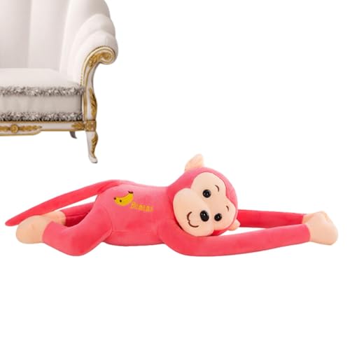 Rrlihjgu 45cm Plüschtier AFFE Niedliche Langarmiger AFFE Hängende Gibbons Stofftier,Gibbon Plüschpuppe Hängende AFFE Stofftier Kissen Simulation Tier Gibbon Puppen Gefüllt,Nette Tier Puppe Geschenk von Rrlihjgu