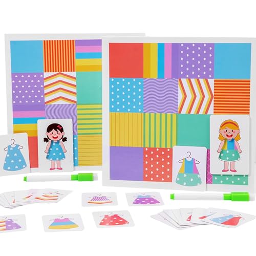 Rrlihjgu Anziehspiele für Mädchen, Anziehspielset | Passende Anziehspielzeuge,Makeup Battle Brettspiel, Dress Up Rollenspielset für Kinder ab 3 Jahren, passendes Dress Up Spielzeug von Rrlihjgu