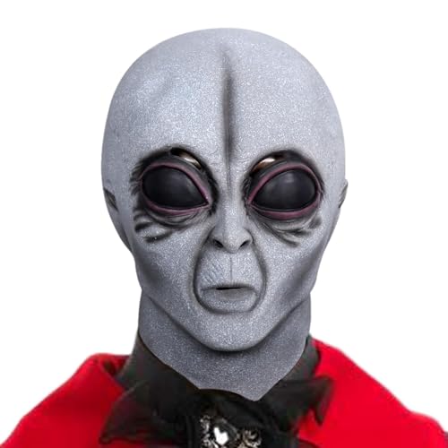 Rrlihjgu Außerirdisches Cosplay-Kostüm, Halloween-Kopf-Accessoire, realistisches Halloween-Kopf-Zubehör – Scherzzubehör für Festivals, Mehrzweck-Spielzubehör Rrlihjgu Außerirdisches Cosplay-Kostüm, Halloween-Kopf-Accessoire, realistisches Halloween-Kopf-Zubehör – Scherzzubehör für Festivals, Mehrzweck-Spielzubehör von Rrlihjgu