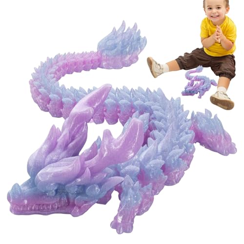 Rrlihjgu Drachen-Fidget-Spielzeug, 3D-gedrucktes Drachen-Spielzeug – 3D-Druck, Drachen-Spielzeug | Gelenkdrache, Spielzeug für Kinder zu Hause, flexible Gelenke, Dekoration von Rrlihjgu