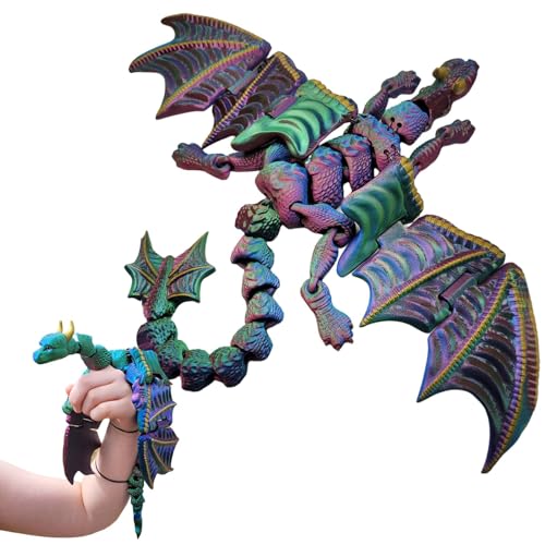 Rrlihjgu Drachenpuppe, Drachenhandpuppe | Drachen-Handgelenk-Fingerpuppe,3D-Druck Tierpuppen Geschichtenerzählpuppen Niedliche Handpuppen Fingerpuppe für Mädchen von Rrlihjgu