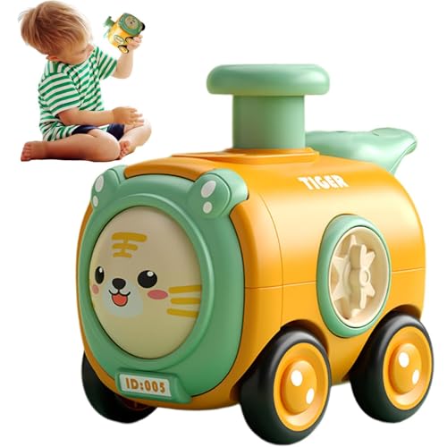 Rrlihjgu Drücken Sie und gehen Sie Autos, Cartoon Animal Friction Powered Car Toys, Auto Fahrzeuge Spielzeug Favors Auto Spielzeug, lustige Mini-Spielzeugautos für Kleinkinder Kinder Mädchen von Rrlihjgu