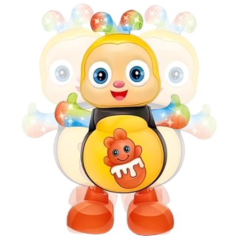 Rrlihjgu Elektrisches Spielzeug für Bienen, interaktives Bienenspielzeug mit Musik und Lichtern, Tänzerin für Kinder, Spielzeug mit musikalischer Beleuchtung, elektrisches Biene, sensorisches Rrlihjgu Elektrisches Spielzeug für Bienen, interaktives Bienenspielzeug mit Musik und Lichtern, Tänzerin für Kinder, Spielzeug mit musikalischer Beleuchtung, elektrisches Biene, sensorisches von Rrlihjgu