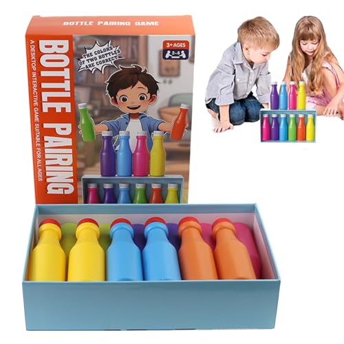 Rrlihjgu Familienspielabend, Farbabstimmungsspiel mit Flaschen, interaktives Spielzeug für Abendpartys im Innen- und Außenbereich, Familientreffen für Erwachsene und Familien Rrlihjgu Familienspielabend, Farbabstimmungsspiel mit Flaschen, interaktives Spielzeug für Abendpartys im Innen- und Außenbereich, Familientreffen für Erwachsene und Familien von Rrlihjgu