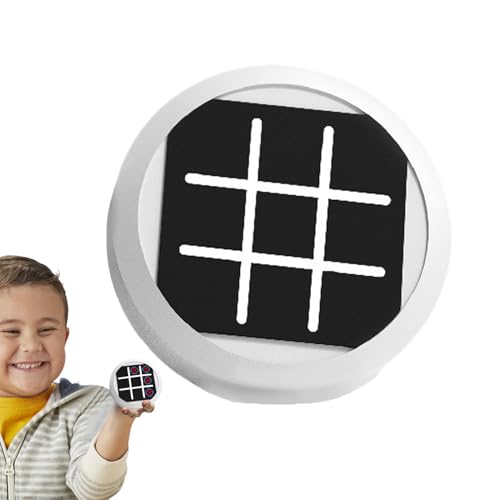 Rrlihjgu Handheld-Schachspiel, digitales Schachspiel - Noughts and Crosses Game Tragbare Familienbrettspiele | Kreative Strategie-Brettspiele, tragbare Puzzle-Spielekonsole für Kinder und Erwachsene von Rrlihjgu